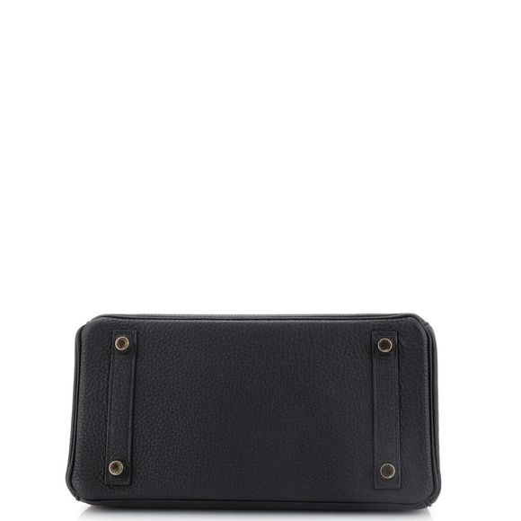 Hermes Birkin Handbag Black Togo with Gold Hardware 25 Black - Picture 5 of 10